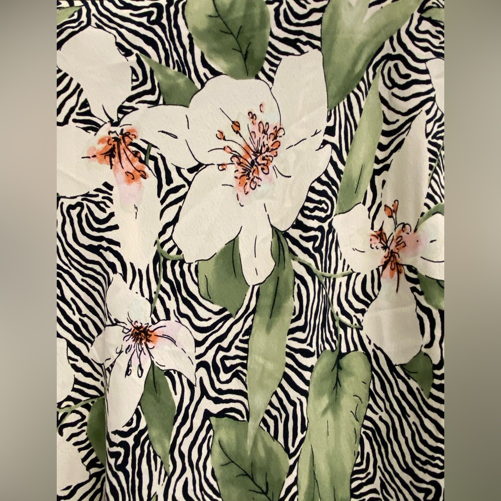Primark floral/ zebra skirt, SZ 12 - Picture 3 of 6